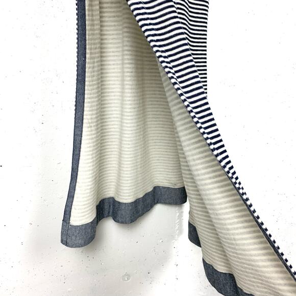 Anthropologie 9-H15 STCL Postmark Striped Henley Dress Split Tunic Stripe Medium - Picture 8 of 16